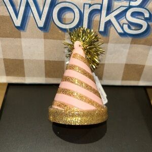 Bath & Body Works Pink & Gold Party Hat Pocketbac Holder